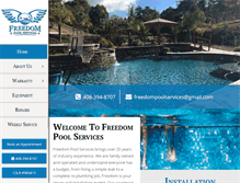 Tablet Screenshot of freedompoolservices.com